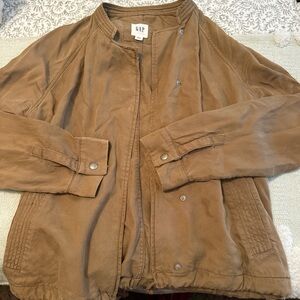 GAP Tan/Brown Bomber Jacket